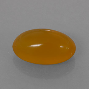1,85 ctw natürlicher orangefarbener Feueropal, Oval Schliff, Lichtdurchlässig