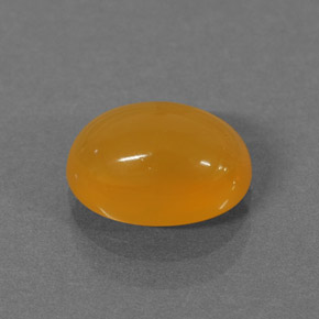 1,30 ctw natürlicher orangefarbener Feueropal, Oval Schliff, Lichtdurchlässig