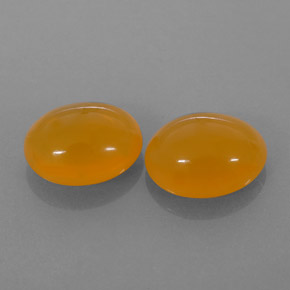  ct natürliche Orange Feueropal-Edelsteine, Oval Schliff, Lichtdurchlässig