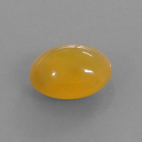 4,03 ctw natürlicher orangefarbener Feueropal, Oval Schliff, Lichtdurchlässig