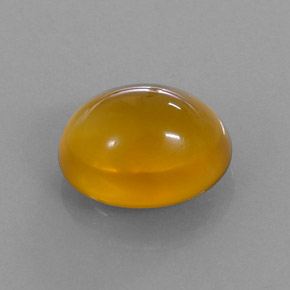 4,84 ctw natürlicher orangefarbener Feueropal, Oval Schliff, Lichtdurchlässig