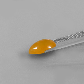 9,17 ctw natürlicher Gelb Orange Feueropal, Transparent, Transparent / Lichtdurchlässig