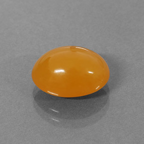 3,18 ctw natürlicher orangefarbener Feueropal, Oval Schliff, Lichtdurchlässig