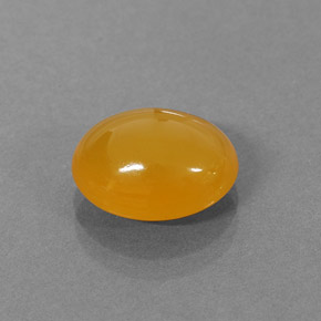 2,87 ctw natürlicher orangefarbener Feueropal, Oval Schliff, Lichtdurchlässig