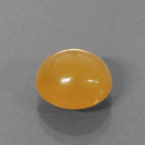 3,25 ctw natürlicher orangefarbener Feueropal, Oval Schliff, Lichtdurchlässig