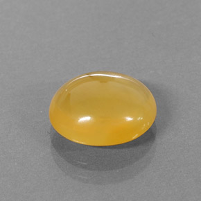 2,42 ctw natürlicher orangefarbener Feueropal, Oval Schliff, Lichtdurchlässig