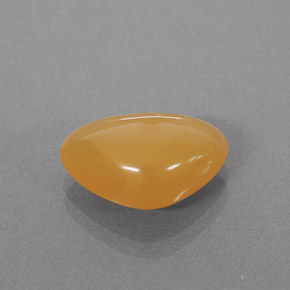 2,86 ctw natürlicher orangefarbener Feueropal, Trillion, Lichtdurchlässig