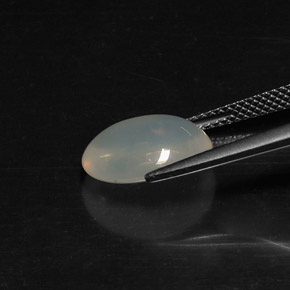 3,24 ctw natürlicher weißer Feueropal, Transparent, Transparent / Lichtdurchlässig