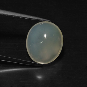 5,14 ctw natürlicher weißer Feueropal, Transparent, Transparent / Lichtdurchlässig