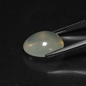 5,14 ctw natürlicher weißer Feueropal, Transparent, Transparent / Lichtdurchlässig
