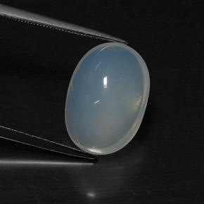 7,57 ctw natürlicher weißer Feueropal, Transparent, Transparent / Lichtdurchlässig