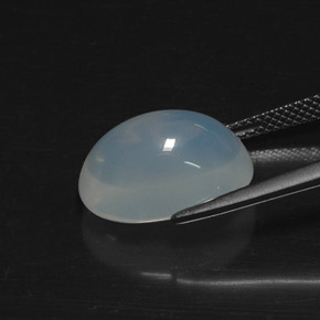 7,57 ctw natürlicher weißer Feueropal, Transparent, Transparent / Lichtdurchlässig