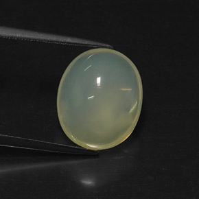 6,89 ctw natürlicher gelber Feueropal, Transparent, Transparent / Lichtdurchlässig