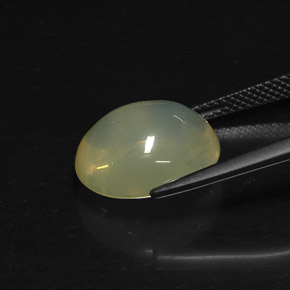 6,89 ctw natürlicher gelber Feueropal, Transparent, Transparent / Lichtdurchlässig