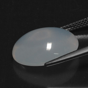 8,77 ctw natürlicher weißer Feueropal, Transparent, Transparent / Lichtdurchlässig