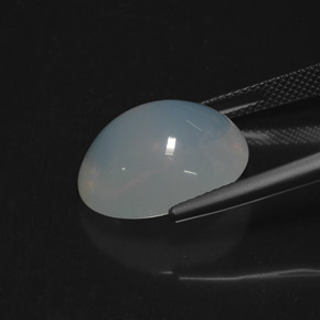 9,17 ctw natürlicher Bläulich-weiß Feueropal, Transparent, Transparent / Lichtdurchlässig