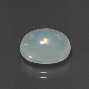 5,60 ctw natürlicher weißer Feueropal, Oval Schliff, Transparent