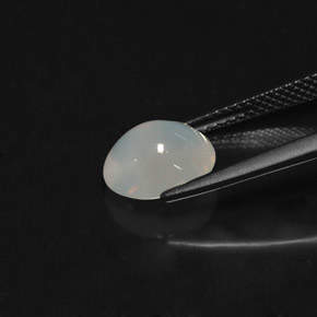 2,24 ctw natürlicher weißer Feueropal, Transparent, Transparent / Lichtdurchlässig