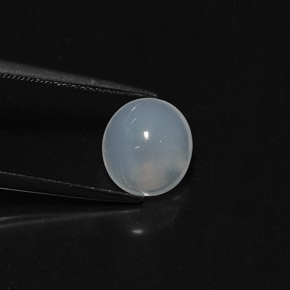 2,09 ctw natürlicher weißer Feueropal, Oval Schliff, Transparent