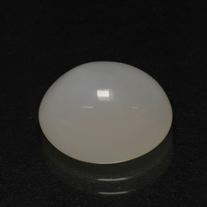 4,41 ctw natürlicher weißer Feueropal, Oval Schliff, Lichtdurchlässig
