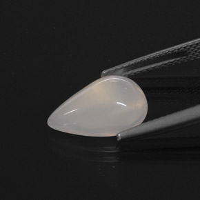 3,15 ctw natürlicher weißer Feueropal, Transparent, Transparent / Lichtdurchlässig