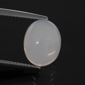 3,44 ctw natürlicher weißer Feueropal, Transparent, Transparent / Lichtdurchlässig