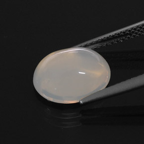 3,44 ctw natürlicher weißer Feueropal, Transparent, Transparent / Lichtdurchlässig
