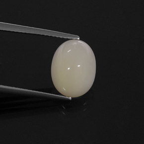 4,07 ctw natürlicher weißer Feueropal, Transparent, Transparent / Lichtdurchlässig