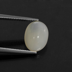 2,63 ctw natürlicher weißer Feueropal, Transparent, Transparent / Lichtdurchlässig