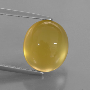 9,05 ctw natürlicher gelber Feueropal, Transparent, Transparent / Lichtdurchlässig