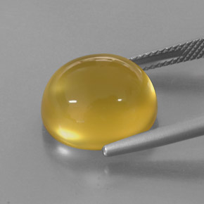 9,05 ctw natürlicher gelber Feueropal, Transparent, Transparent / Lichtdurchlässig