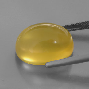 14,60 ctw natürlicher gelber Feueropal, Transparent, Transparent / Lichtdurchlässig