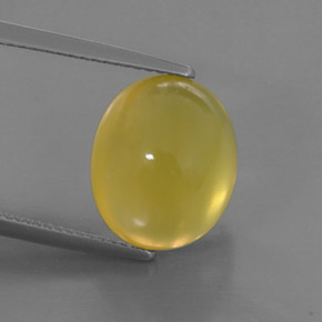 6,91 ctw natürlicher gelber Feueropal, Transparent, Transparent / Lichtdurchlässig