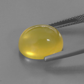 6,91 ctw natürlicher gelber Feueropal, Transparent, Transparent / Lichtdurchlässig