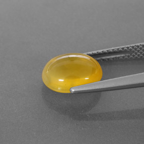 9,17 ctw natürlicher Gelb Feueropal, Transparent, Transparent / Lichtdurchlässig