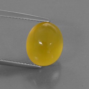 5,30 ctw natürlicher gelber Feueropal, Transparent, Transparent / Lichtdurchlässig