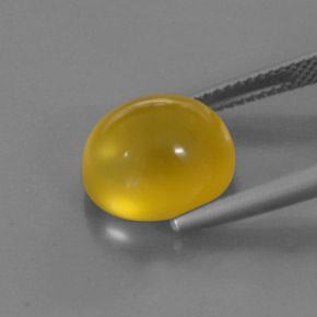 5,30 ctw natürlicher gelber Feueropal, Transparent, Transparent / Lichtdurchlässig