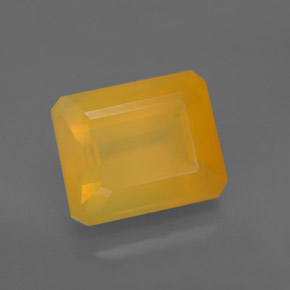 5,30 ctw natürlicher gelber Feueropal, Transparent, Transparent / Lichtdurchlässig