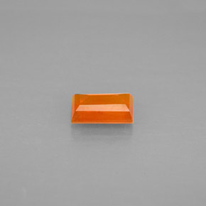 0,43 ctw natürlicher orangefarbener Feueropal, Transparent, Transparent / Lichtdurchlässig