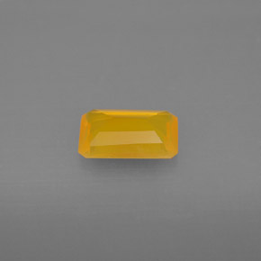 9,17 ctw natürlicher orange-gelb Feueropal, Transparent, Transparent / Lichtdurchlässig