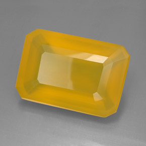 92,13 ctw natürlicher gelber Feueropal, Transparent, Transparent / Lichtdurchlässig