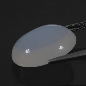 12,70 ctw natürlicher weißer Feueropal, Transparent, Transparent / Lichtdurchlässig