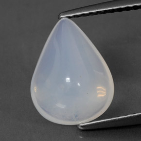 2,79 ctw natürlicher weißer Feueropal, Transparent, Transparent / Lichtdurchlässig