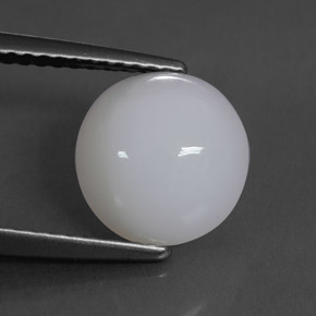 2,25 ctw natürlicher weißer Feueropal, Oval Schliff, Lichtdurchlässig