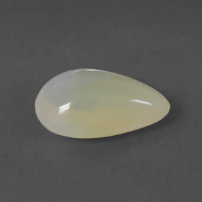 2,29 ctw natürlicher weißer Feueropal, Transparent, Transparent / Lichtdurchlässig
