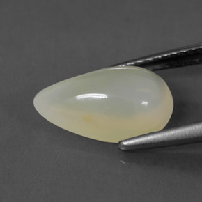 2,29 ctw natürlicher weißer Feueropal, Transparent, Transparent / Lichtdurchlässig