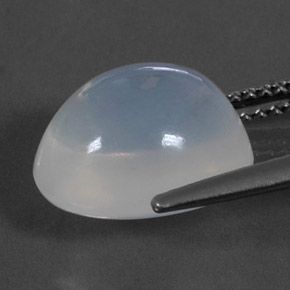 4,96 ctw natürlicher weißer Feueropal, Transparent, Transparent / Lichtdurchlässig