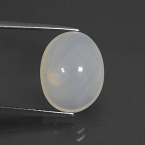 5,67 ctw natürlicher weißer Feueropal, Transparent, Transparent / Lichtdurchlässig