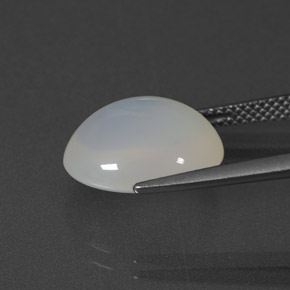 5,67 ctw natürlicher weißer Feueropal, Transparent, Transparent / Lichtdurchlässig