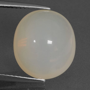 8,68 ctw natürlicher weißer Feueropal, Transparent, Transparent / Lichtdurchlässig